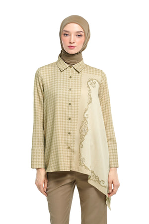 Ciao Bella Side Handkerchief Shirt - Rustic Yellow