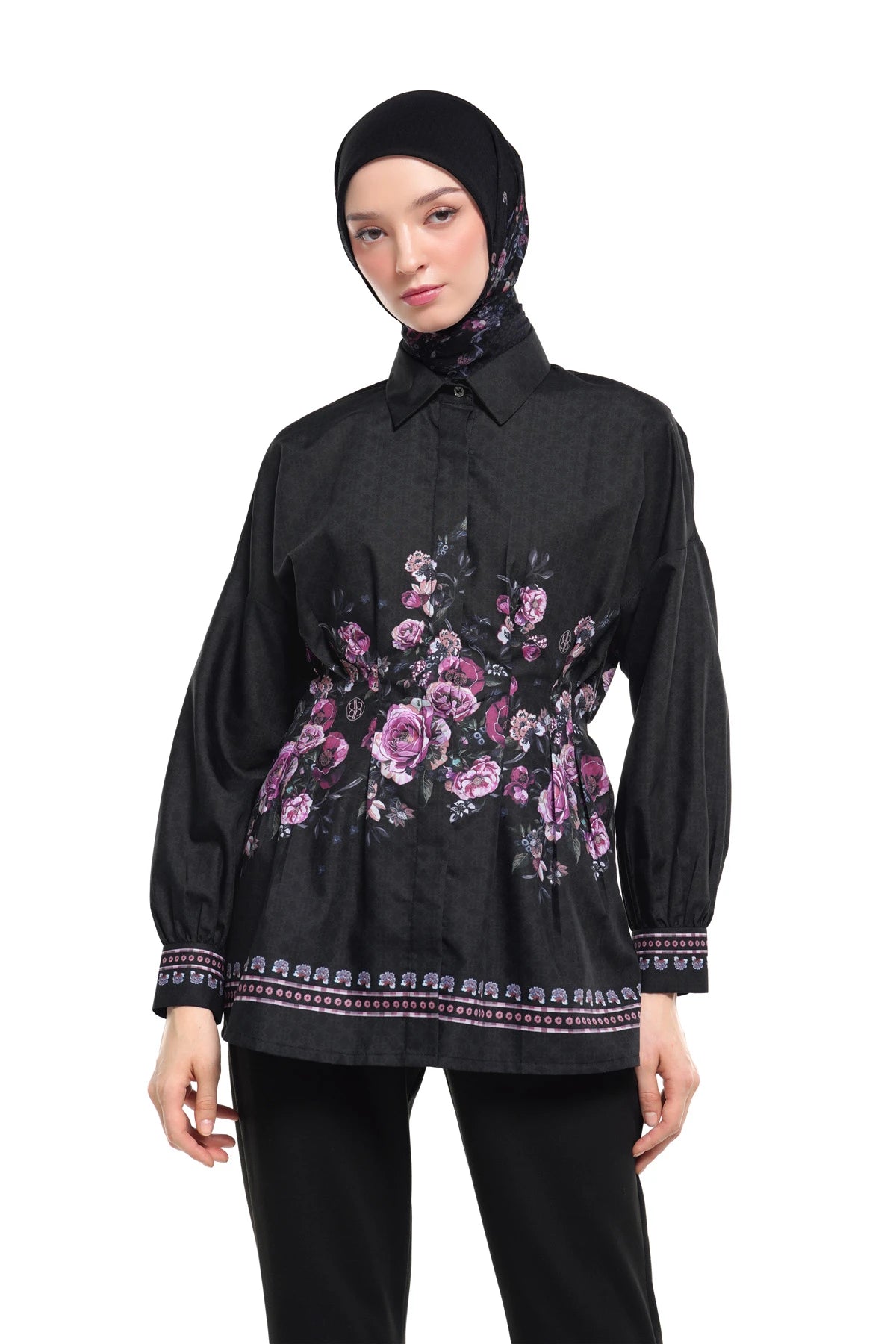 Ciao Bella Wrap Shirt - Black