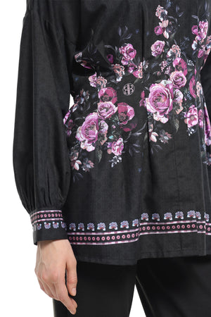 Ciao Bella Wrap Shirt - Black