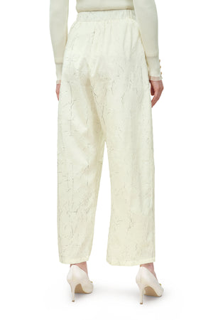 Clea Texture Pants - White
