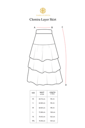 Clemira Layer Skirt - Beige
