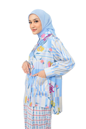 Calla Shirt With Pocket - Blue