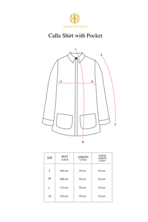 Calla Shirt With Pocket - Blue