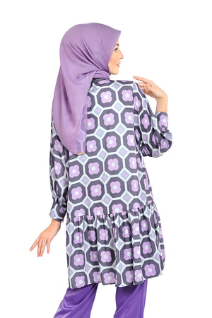 Calluna Ruffle Tunic - Purple