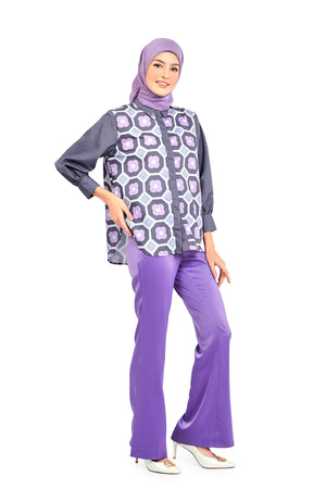 Calluna Yoke Shirt - Purple