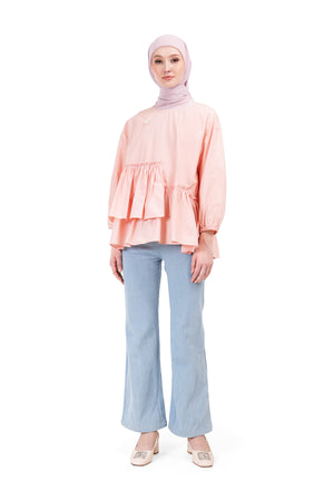 Camilla Ruffle Blouse - Pink