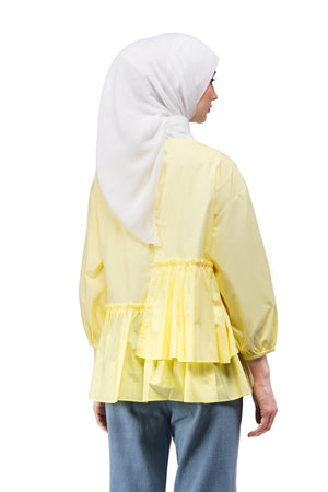 Camilla Ruffle Blouse - Yellow