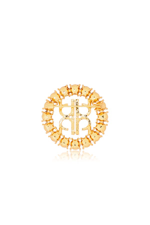 Cirra Crystal Brooch - Amber