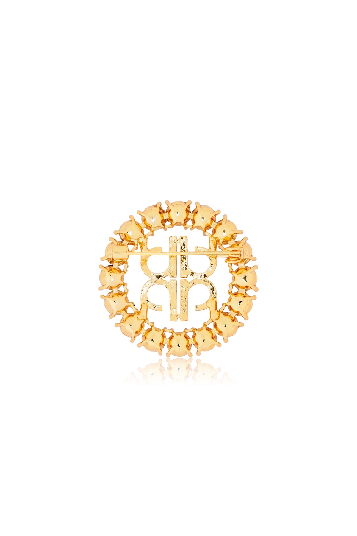 Cirra Crystal Brooch - Gold