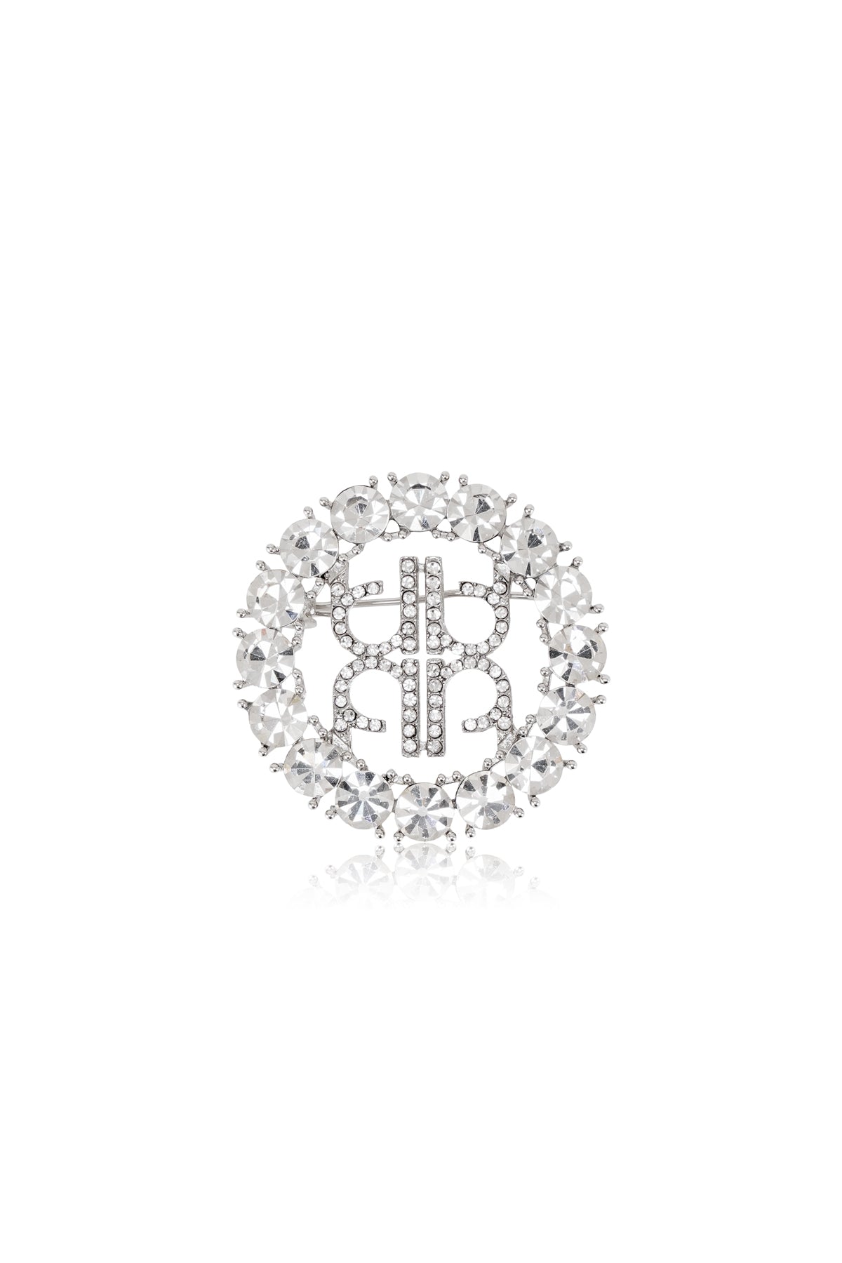 Cirra Crystal Brooch - Silver