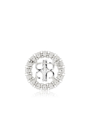 Cirra Crystal Brooch - Silver