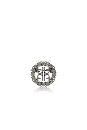 Cirra Pin Brooch - Black