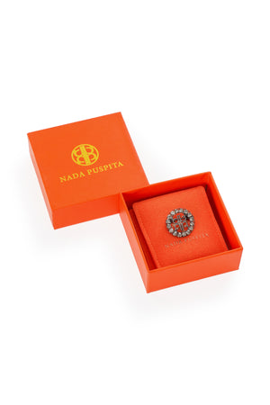 Cirra Pin Brooch - Black