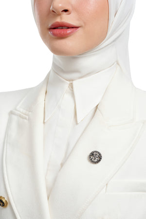 Cirra Pin Brooch - Black