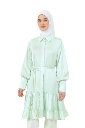 Clara Ruffle Tunic - Mint