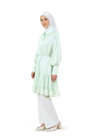 Clara Ruffle Tunic - Mint