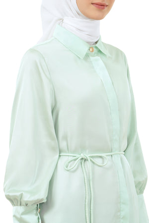 Clara Ruffle Tunic - Mint