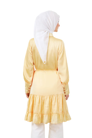 Clara Ruffle Tunic - Yellow