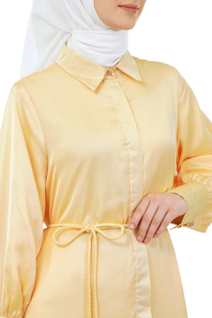Clara Ruffle Tunic - Yellow