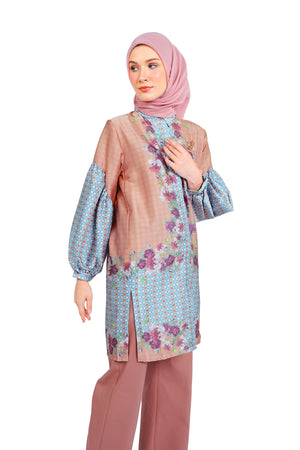Clemira Flowery Tunic - Coral