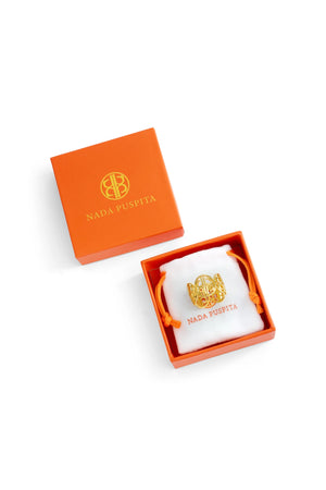 Cleo Ring Brooch - Gold