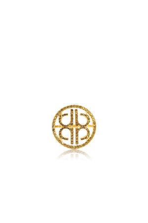 Colette Ring Brooch - Amber