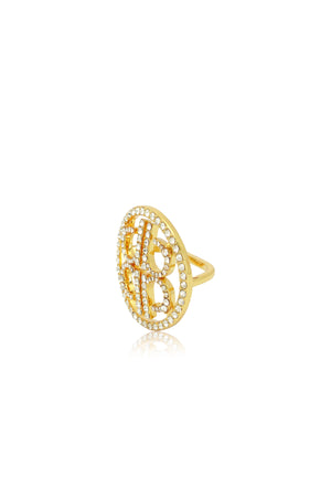 Colette Ring Brooch - Gold