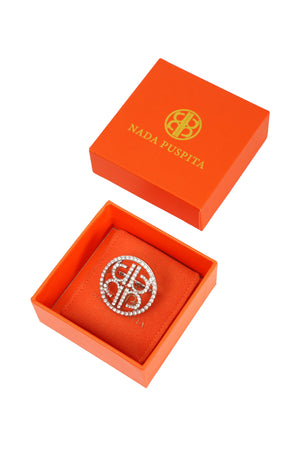 Colette Ring Brooch - Silver