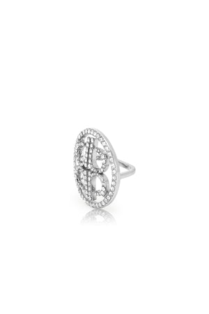 Colette Ring Brooch - Silver