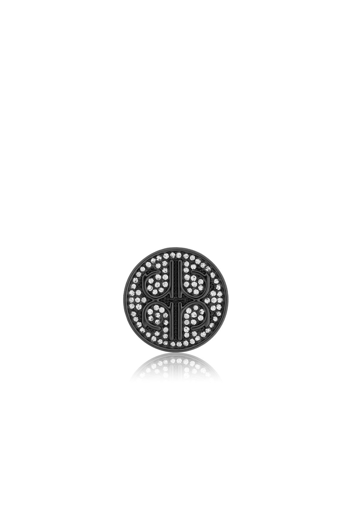 Classic Cyra Pin Brooch - Black
