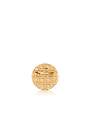 Classic Cyra Pin Brooch - Gold