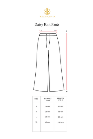 Daisy Knit Pants - Brown