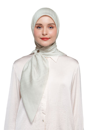 Basic Monogram Scarf - Dawn Blue