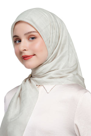 Basic Monogram Scarf - Dawn Blue