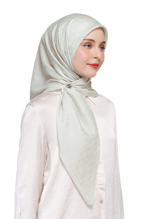Basic Monogram Scarf - Dawn Blue