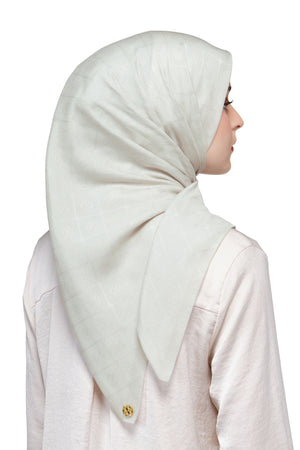 Basic Monogram Scarf - Dawn Blue