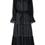Doraemon Tiered Dress - Black