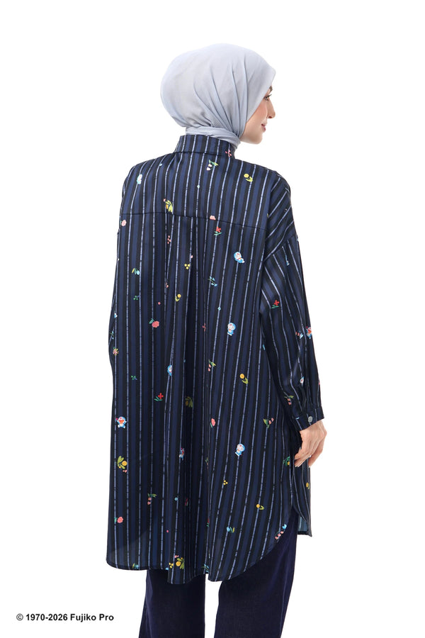 Doraemon Tunic Shirt - Navy