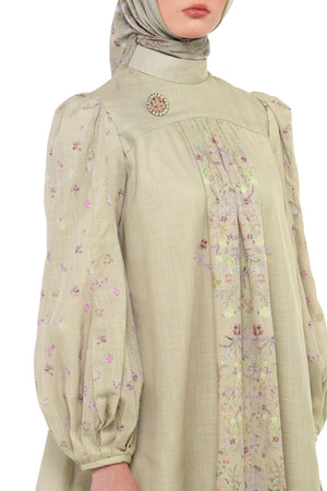 Sweet Eid Loose Blouse - Sand
