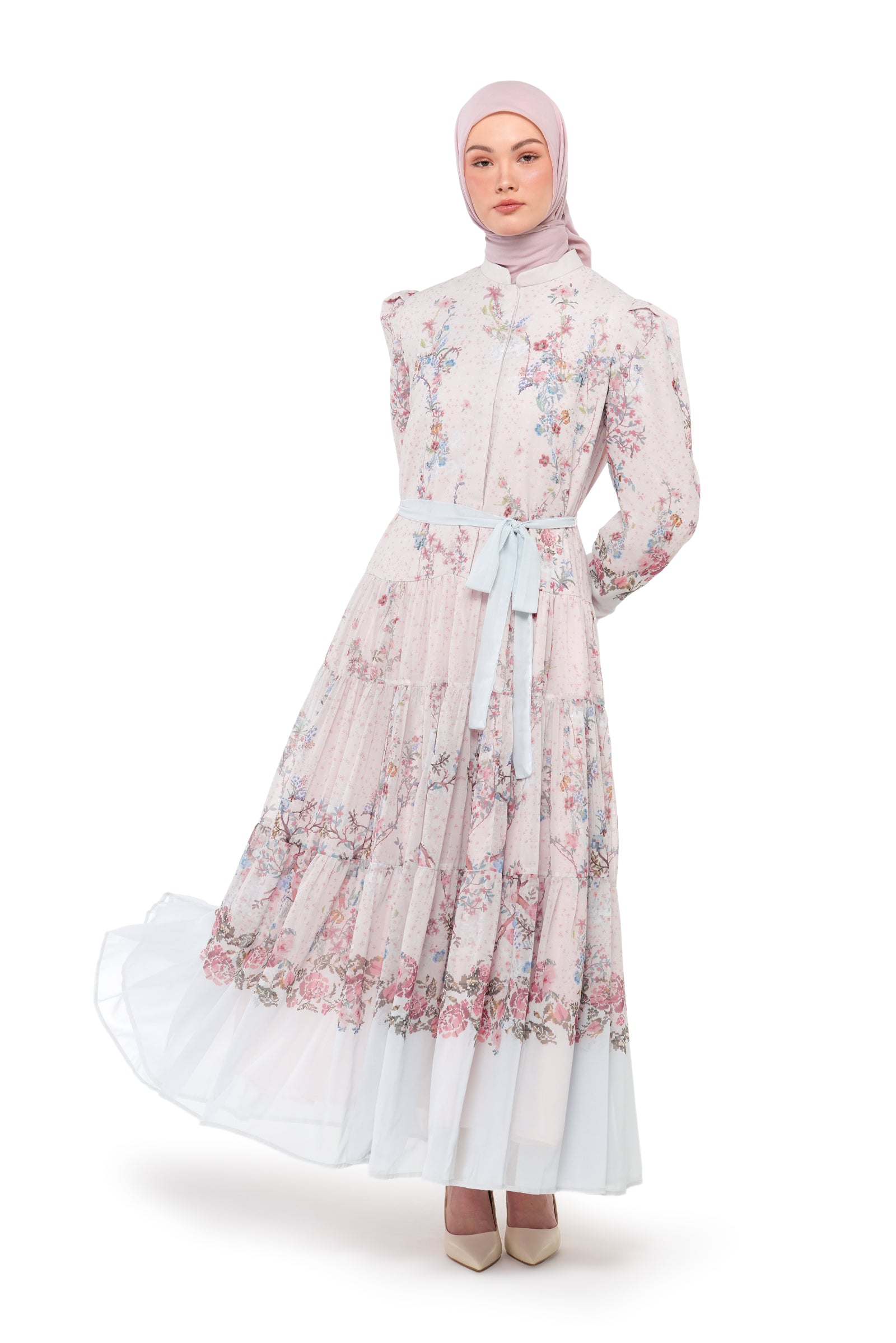 Sweet Eid Shirt Dress - Pink