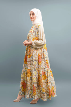 Elena Maxi Dress - Yellow