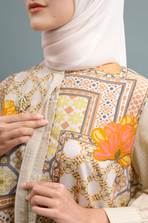 Elena Yoke Shirt Detail - Yellow