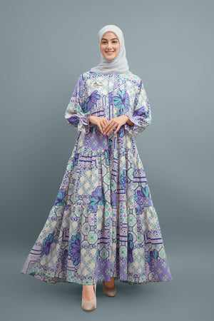 Elena Shirt Dress - Purple
