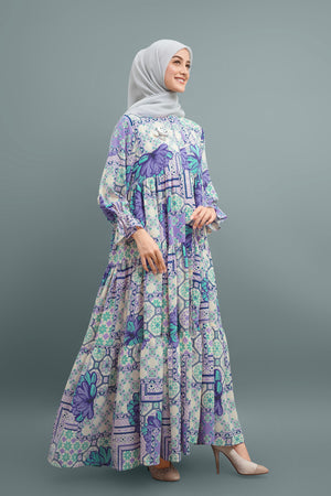 Elena Shirt Dress - Purple