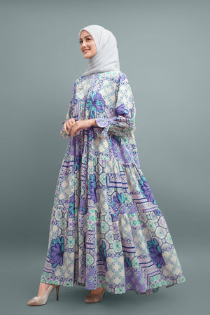 Elena Shirt Dress - Purple
