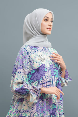 Elena Shirt Dress - Purple