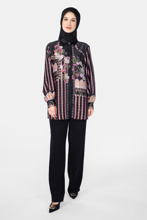 Imperial Mughal Basic Shirt - Black