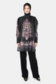 Imperial Mughal Puff Sleeve Tunic - Black