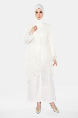 Monogram Lace Outer - White