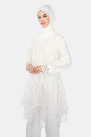 Monogram Lace Outer - White